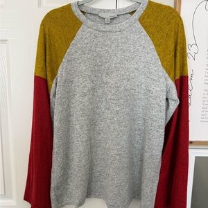Colorblock Long Sleeve Sweater